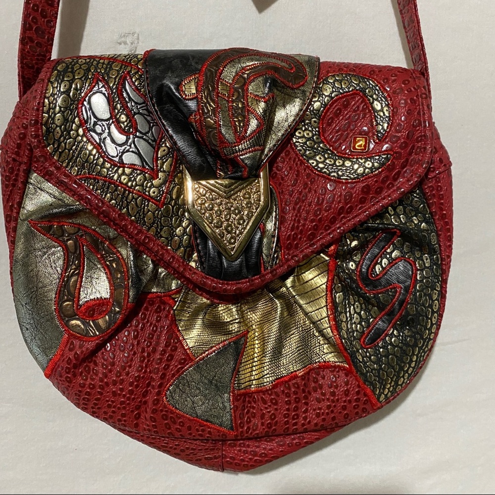 Vintage 80’s NAS Bag Red and Gold